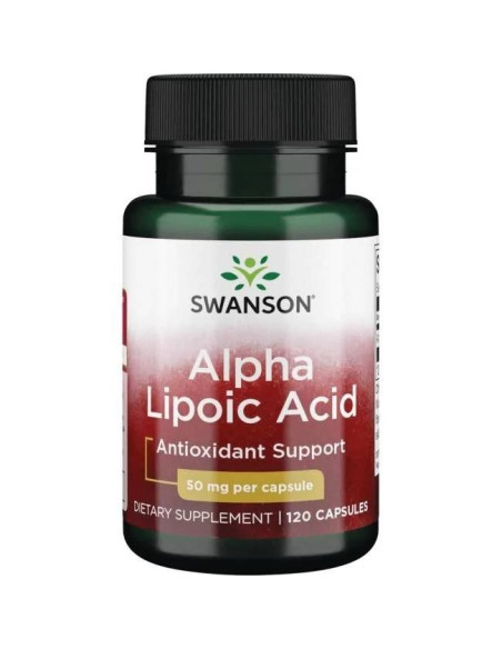 Swanson Kwas Alfa Liponowy 50 Mg, Ala (120 Kaps.)