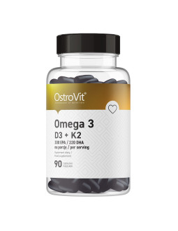 Ostrovit Omega 3 D3+K2 (90 Kaps.)