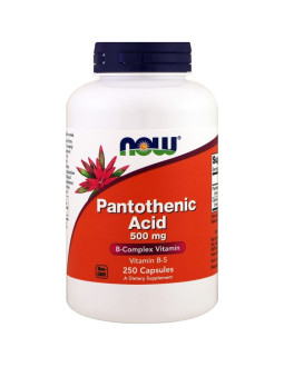 Pantothenic Acid - Kwas Pantotenowy (Witamina B5) 500 mg (250 kaps.)