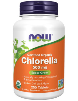 Now Foods Eko Chlorella 500 Mg (200 Tabl.)