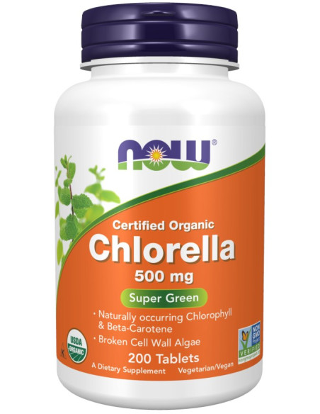 Now Foods Eko Chlorella 500 Mg (200 Tabl.)