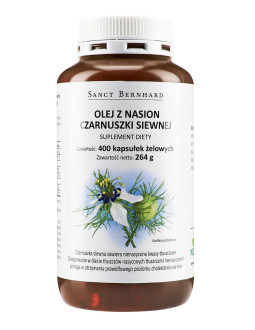 Olej z Czarnuszki siewnej 500 mg (400 kaps.)