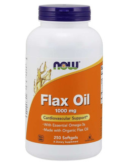 Flax Oil 1000 mg - Olej lniany (250 kaps.)