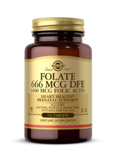 Folate 666 mcg DFE (400 mcg Folic Acid) (250 tabl.)