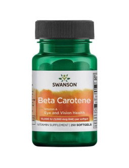 Swanson Beta Carotene 10.000Iu - Beta Karoten (250 Kaps.)