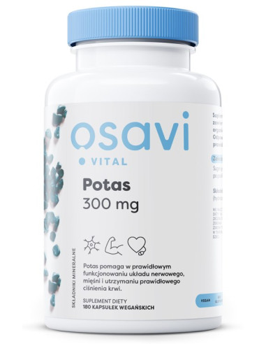 OSAVI Potas - Cytrynian Potasu 100 mg (180 kaps.)