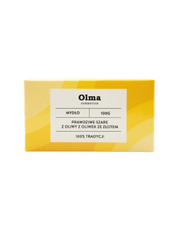 Olma Cosmetics Mydło Prawdziwe Szare Z Oliwy Z Oliwek Ze Złotem (100 G)