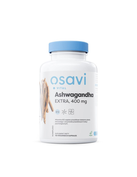Ashwagandha EXTRA 400 mg z wit. B12 (120 kaps.)
