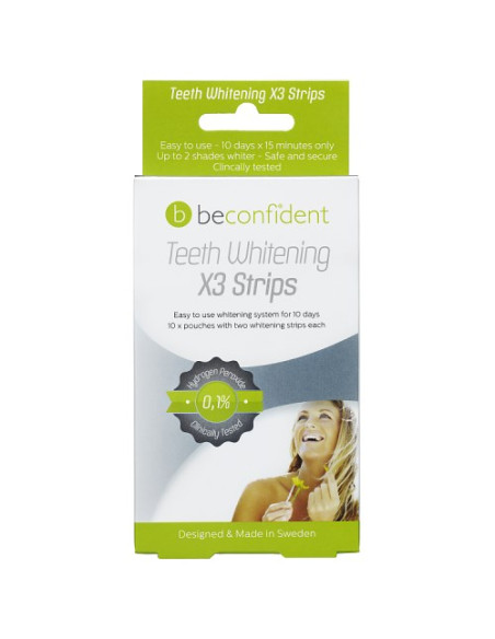 Beconfident Paski Wybielające Zęby X3 10 Dni (20 Szt.)