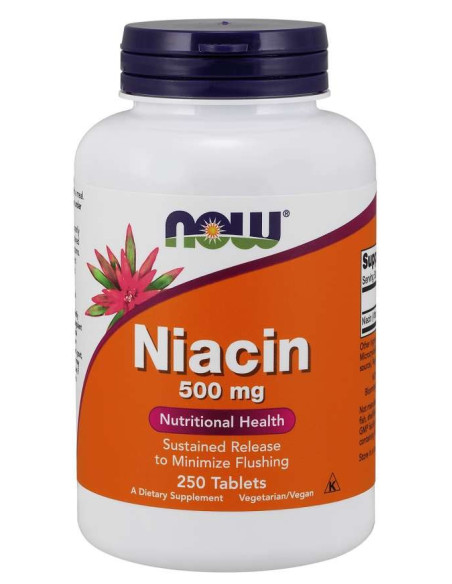 Witamina B3 - Niacyna (Niacin) 500 mg (250 tabl.)