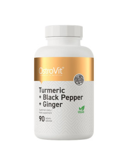 Ostrovit Kurkumina + Czarny Pieprz + Imbir (90 Tabl.)