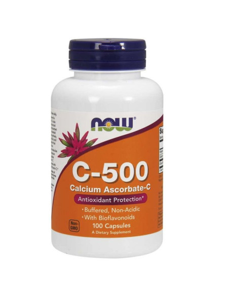 C-500 Buforowana Witamina C + Wapń + Bioflawonoidy Cytrusowe (100 kaps.)