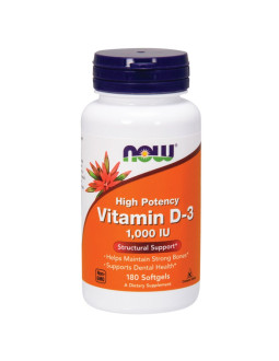 Witamina D3 1000 IU (180 kaps.)