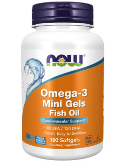 Omega 3 Mini Gels - DHA 120 mg + EPA 180 mg (180 kaps.)