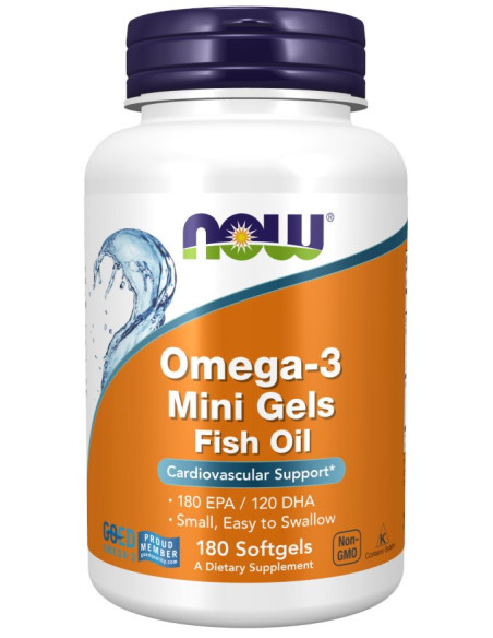 Omega 3 Mini Gels - DHA 120 mg + EPA 180 mg (180 kaps.)