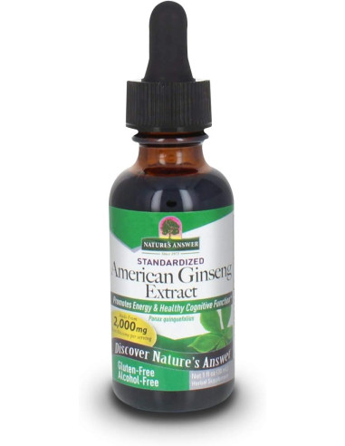 Nature's Answer American Ginseng Extract - Ekstrakt Z Żeń-Szenia Amerykańskiego (30 Ml)