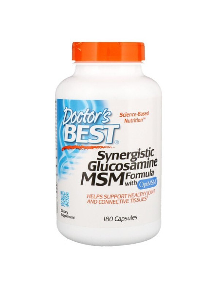 Synergistic Glucosamine MSM Formula with OptiMSM (180 kaps.)