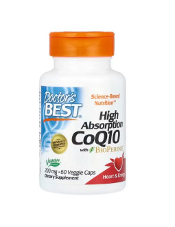 Koenzym Q10 200 mg i Piperyna BioPerine - Vegan (60 kaps.)