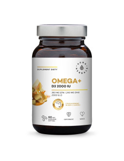 Omega+ Witamina D3 2000 IU /cholekalcyferol/ 50 mcg (60 kaps.)