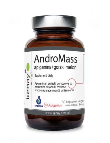 AndroMass extreme botanical SARM - Apigenina + Gorzki melon (60 kaps.)