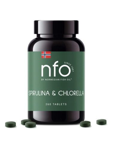 Nfo Spirulina & Chlorella (260 Tabl.)