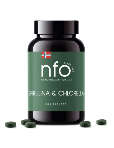 Nfo Spirulina & Chlorella (260 Tabl.)