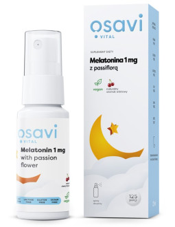 Osavi Melatonina 1 Mg Z Passiflorą - Smak Wiśniowy (25 Ml)