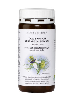 Olej z Czarnuszki siewnej 500 mg (180 kaps.)