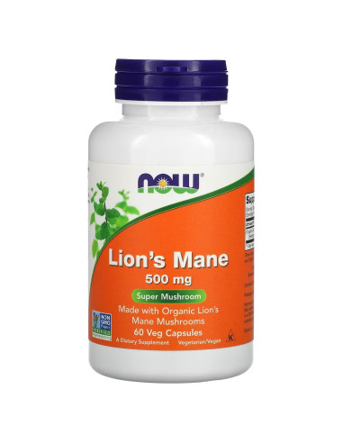 Now Foods Lion's Mane - Soplówka Jeżowata (60 Kaps.)