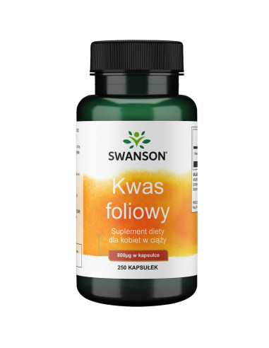 Kwas foliowy 800 mcg  dla kobiet w ciąży (250 kaps.)