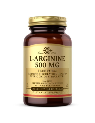 L-Arginine Free Form 500 mg (100 kaps.)