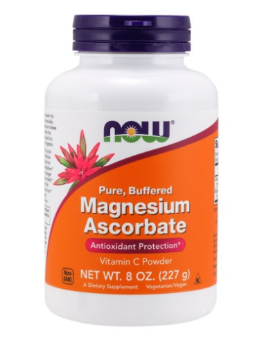 NOW FOODS Buffered Magnesium Ascorbate - Magnez + Witamina C (227 g)