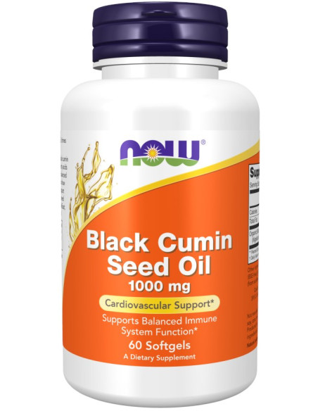 Now Foods Black Cumin Seed Oil - Czarnuszka (60 Kaps.)