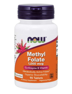 Methyl Folate Quatrefolic - Kwas foliowy 1000 mcg (90 tabl.)