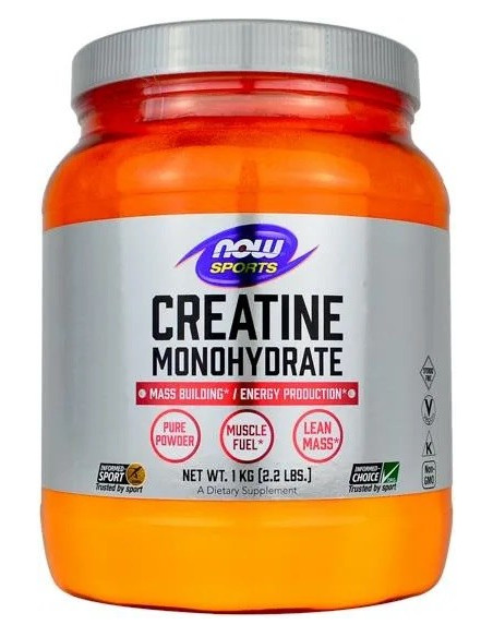 Now Foods Creatine Monohydrate - Kreatyna Monohydrat W Proszku (1 Kg)