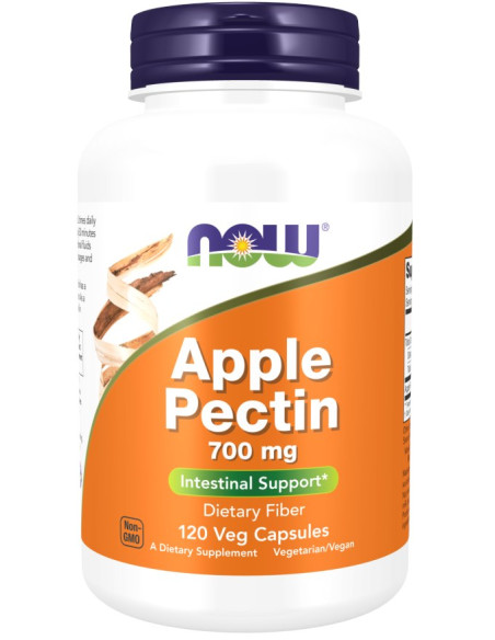 Now Foods Apple Pectin - Pektyna Jabłkowa 700 Mg (120 Kaps.)