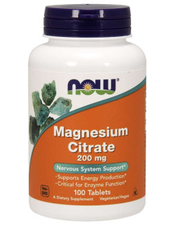 Magnesium Citrate - Cytrynian Magnezu 200 mg (100 tabl.)