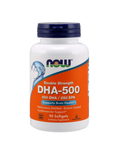 DHA - 500 DHA 250 EPA Kwas dokozaheksaenowy 500 mg (90 kaps.)