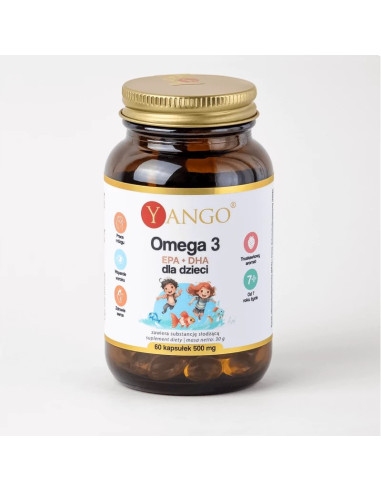 YANGO Omega 3 dla dzieci EPA + DHA (60 kaps.)