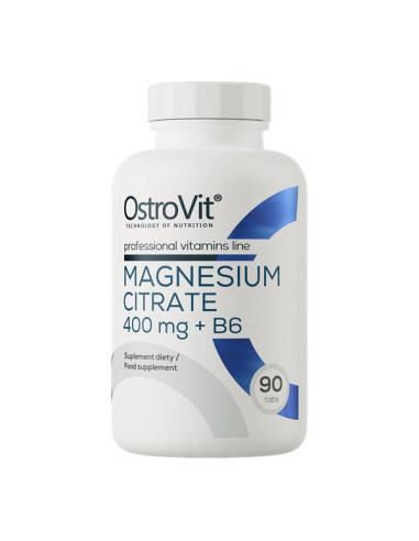 Ostrovit Cytrynian Magnezu 400 Mg + B6 (90 Tabl.)