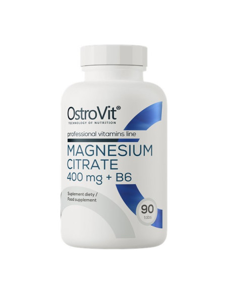Ostrovit Cytrynian Magnezu 400 Mg + B6 (90 Tabl.)