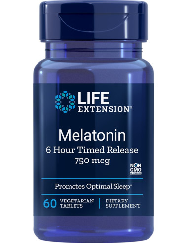 Melatonin 750 mcg 6 Hour Time Release (60 tabl.)