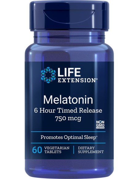 Melatonin 750 mcg 6 Hour Time Release (60 tabl.)