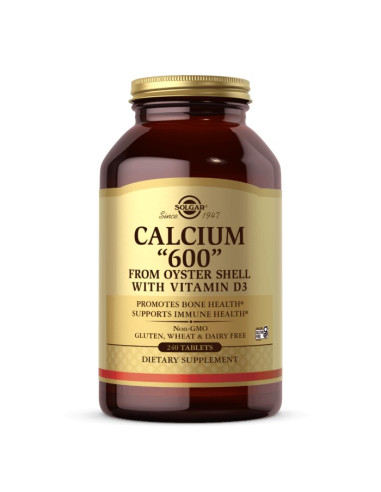 Calcium „600” from Oyster Shell with Vitamin D3 (240 tabl.)