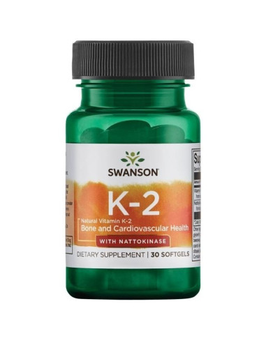 Witamina K2 + Nattokinaza (30 kaps.)