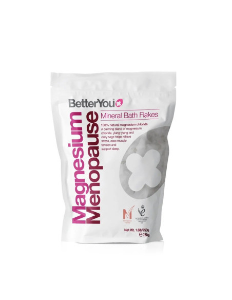 Betteryou Magnesium Menopause Bath Flakes - Płatki Magnezowe Do Kąpieli Podczas Menopauzy (750 G)