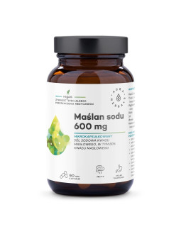 AURA HERBALS Maślan sodu 600 mg mikrokapsułkowany (90 kaps.)