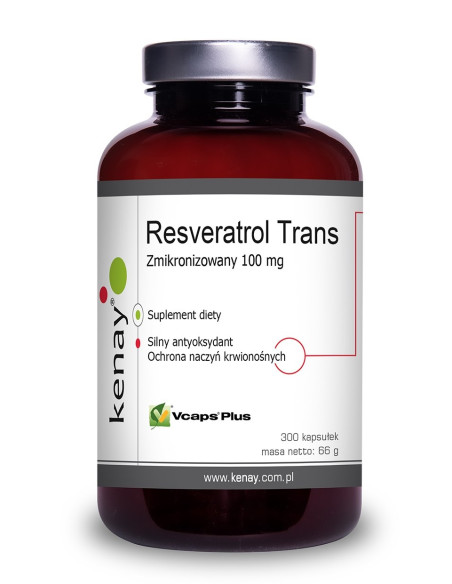 Zmikronizowany Resveratrol 100 mg (300 kaps.)