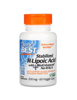 Doctor's Best Stabilized R-Lipoic Acid 200 Mg (60 Kaps.)