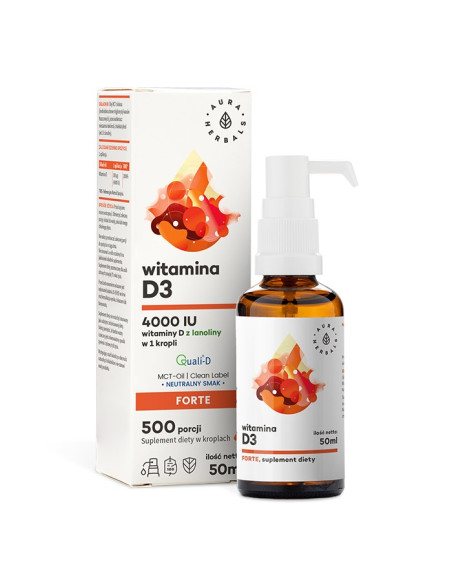 Witamina D3 4000 IU w oleju MCT (50 ml)